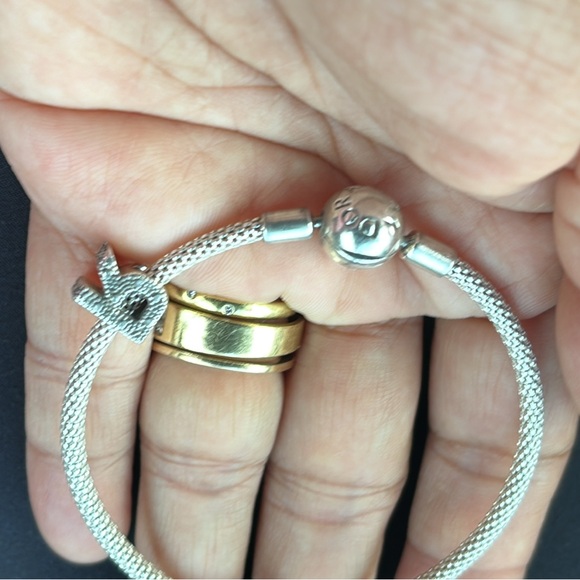 Pandora Sterling Bracelet with Pandora Sterling Charm & Pandora Box. FIRM - Picture 5 of 5